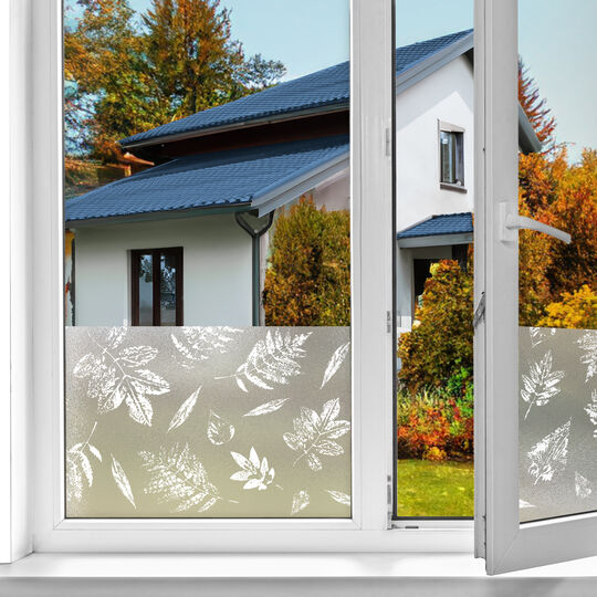 Fensterfolie static window border Falling Leaves image number null